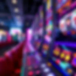 Visual representation of a slot machine interface