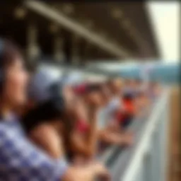Horse racing event showcasing enthusiastic spectators