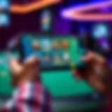 Exciting gameplay on a mobile device showcasing various game interfaces