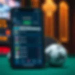 Caesars Sportsbook app interface showcasing betting options