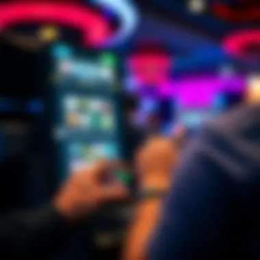 User Interaction with Blackout Bingo App User interaction with the Blackout Bingo app interface