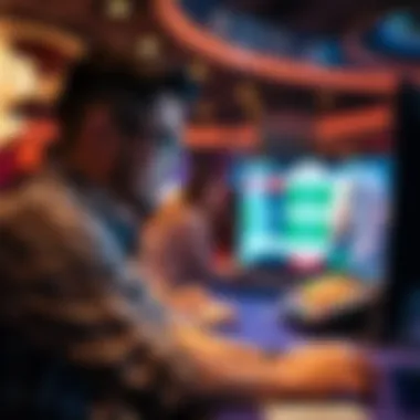 User enjoying a gaming experience on Caesars platform