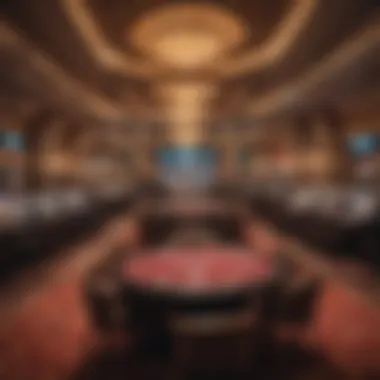 Stunning casino interior showcasing high-stakes tables