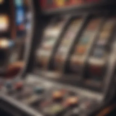 Close-up of slot machine depicting high return rates