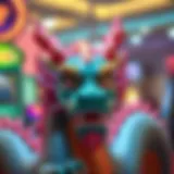 A vibrant dragon symbolizing luck and fortune in gaming