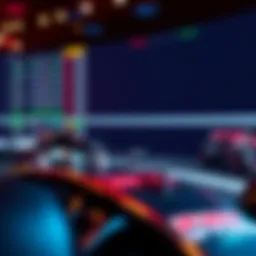 A detailed view of an F1 betting line on a sports betting platform.