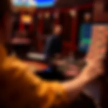 Online Roulette Game Experience Player engaging in online roulette game interface