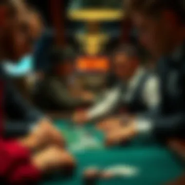 Novice and Experienced Players Engaging with Apps A sophisticated montage depicting novice and experienced players engaging with blackjack apps.