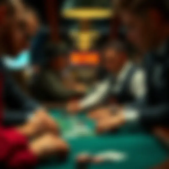 Novice and Experienced Players Engaging with Apps A sophisticated montage depicting novice and experienced players engaging with blackjack apps.