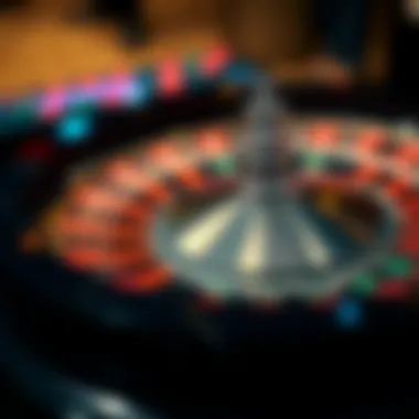 A digital roulette wheel spinning, highlighting the excitement of online betting