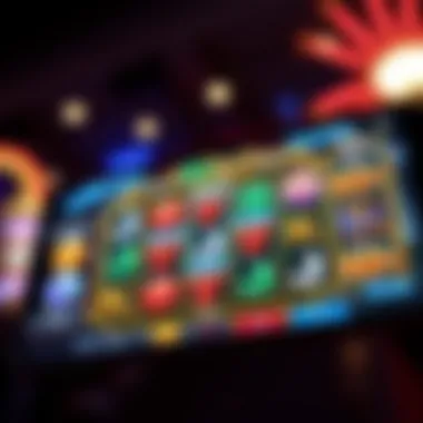 Vibrant mobile slot game interface