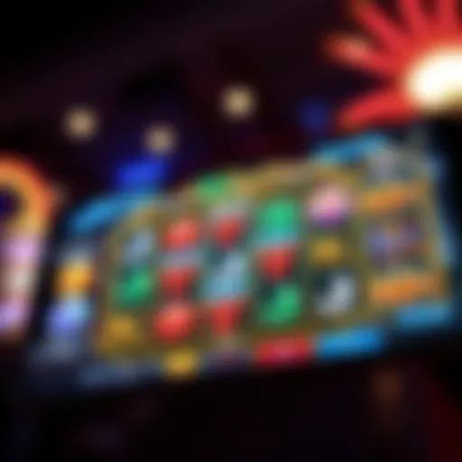 Vibrant mobile slot game interface