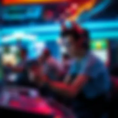 User enjoying mobile gaming