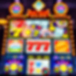 Vibrant display of a free slot machine interface
