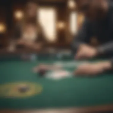 Visual representation of the poker table setup