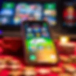 A vibrant display of various money-making games on an iPhone screen