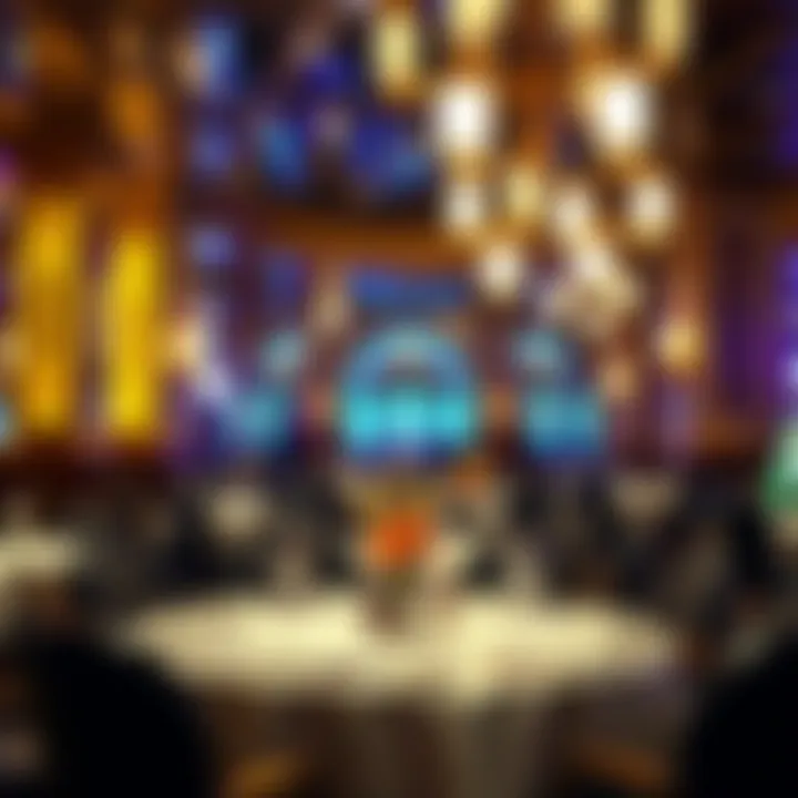 Dining Experience at Golden Nugget Elegant dining area with a luxurious ambiance