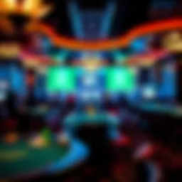 Interior view of Graton Poker Room showcasing gaming tables