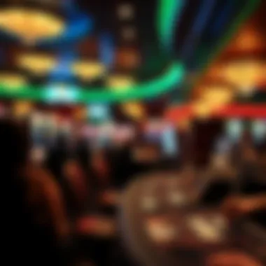 Exciting gameplay atmosphere in the casino