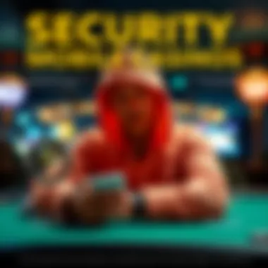 Security in Mobile Casinos An infographic showcasing security measures for online gambling on mobile