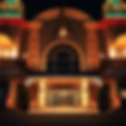 An elegant casino entrance showcasing Pennsylvania's architectural beauty