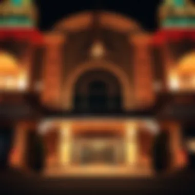 An elegant casino entrance showcasing Pennsylvania's architectural beauty