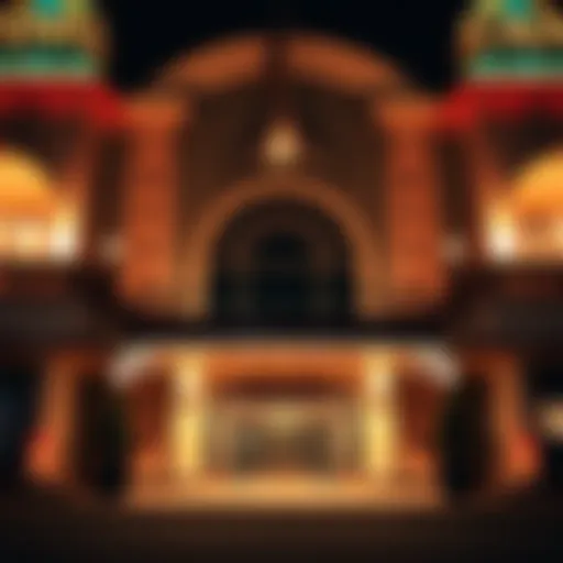 An elegant casino entrance showcasing Pennsylvania's architectural beauty