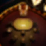 Aerial view of The Orleans poker tournament setup