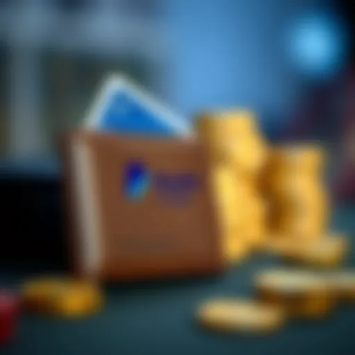 Digital Wallet with PayPal Credit An illustration of a digital wallet displaying PayPal Credit