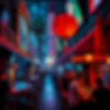 A vibrant sports bar on Fremont Street buzzing with energy and excitement