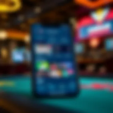 Sleek User Interface of Caesars Sportsbook Overview of the Caesars Sportsbook mobile interface showcasing its sleek design