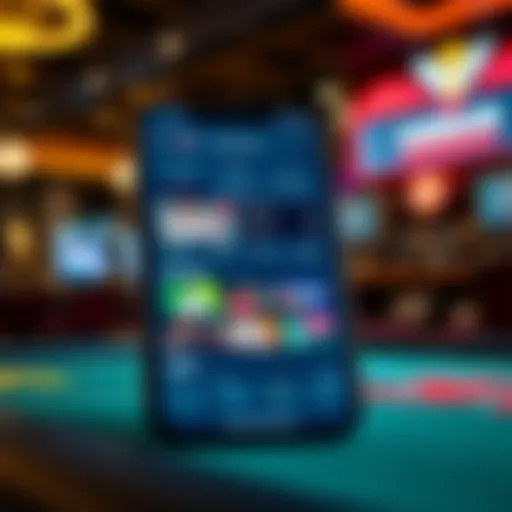 Sleek User Interface of Caesars Sportsbook Overview of the Caesars Sportsbook mobile interface showcasing its sleek design