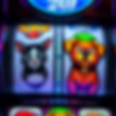 Distinctive Symbols in Cats and Dogs Close-up of the unique symbols representing cats and dogs in the slot game