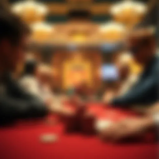 Conceptual illustration of wagering dynamics