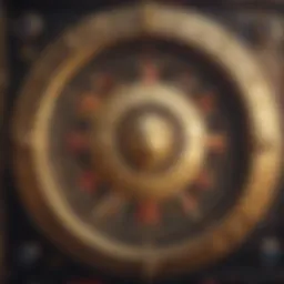 A captivating view of the Golden Zodiac slot machine interface with astrological symbols