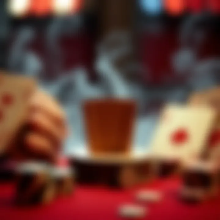 An abstract representation of psychological factors influencing decision making in card games