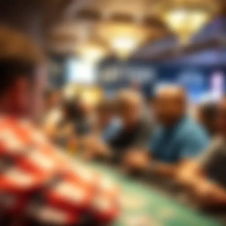 Community gathering at a local lottery event