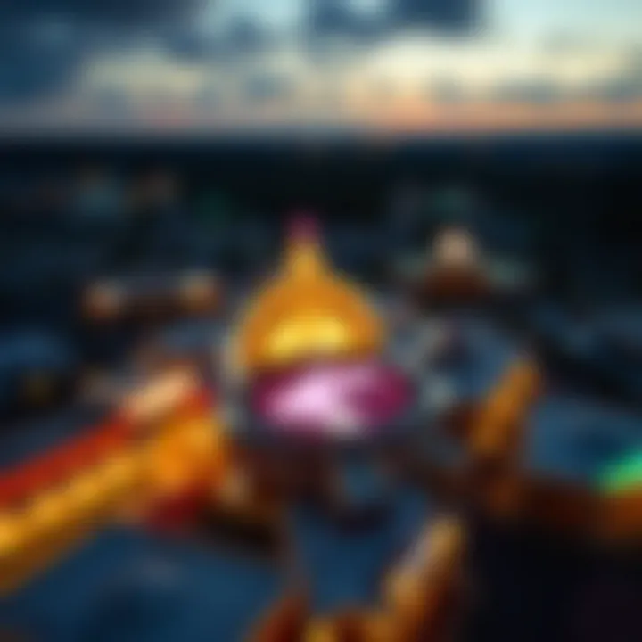 Aerial View of Kentucky Casino at Dusk Aerial view of a Kentucky casino at dusk