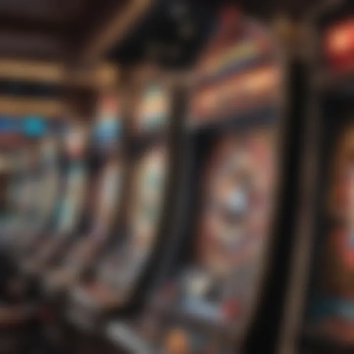 Illustration of different Vegas-style slot games available online