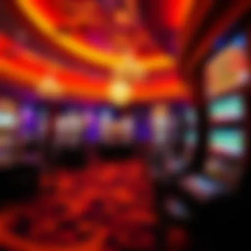 Luxurious casino interior showcasing vibrant gaming areas