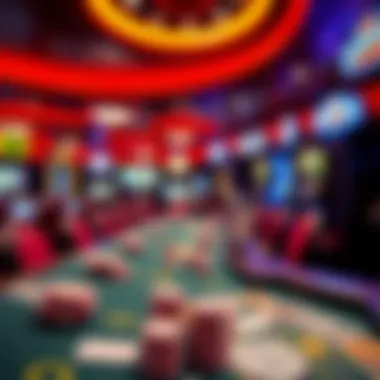Diverse game selection available at the casino
