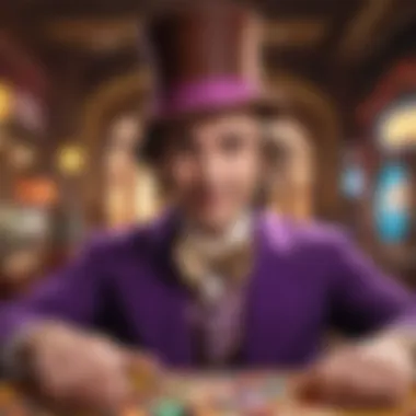 Close-up of a bonus feature in Willy Wonka slots