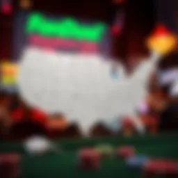 Map showcasing FanDuel operations across the United States