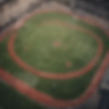 A football pitch with gambling symbols overlay