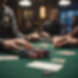 Strategic table setup in a poker game