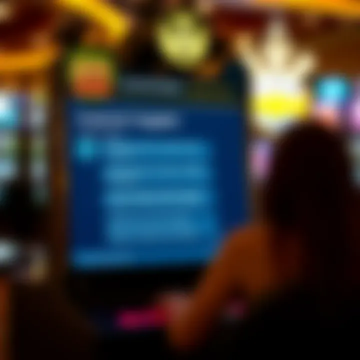 Customer Support Interface Customer support chat interface within Golden Nugget Casino app