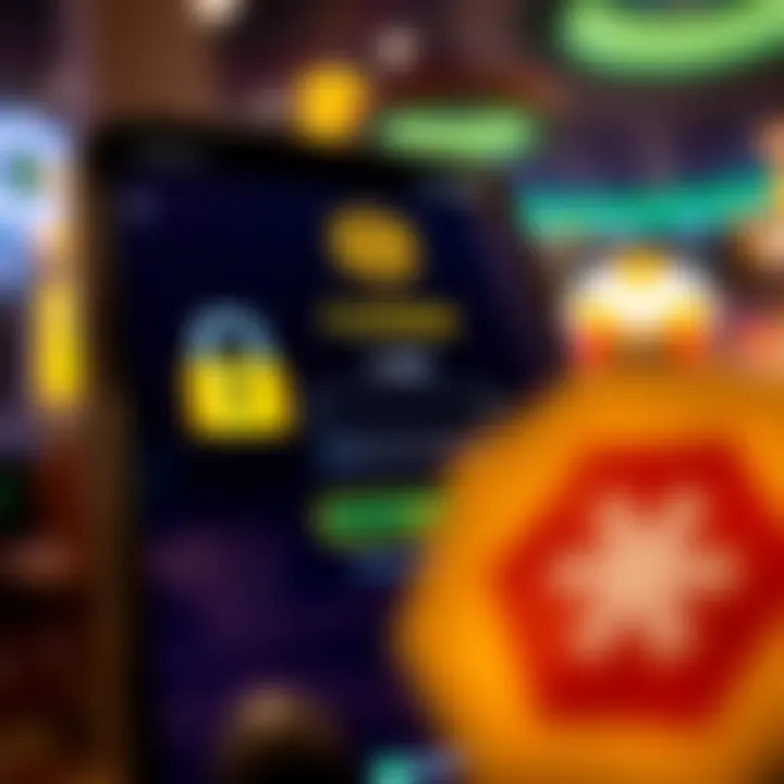 Security Features Highlight Secure login screen of Golden Nugget Casino app emphasizing security features