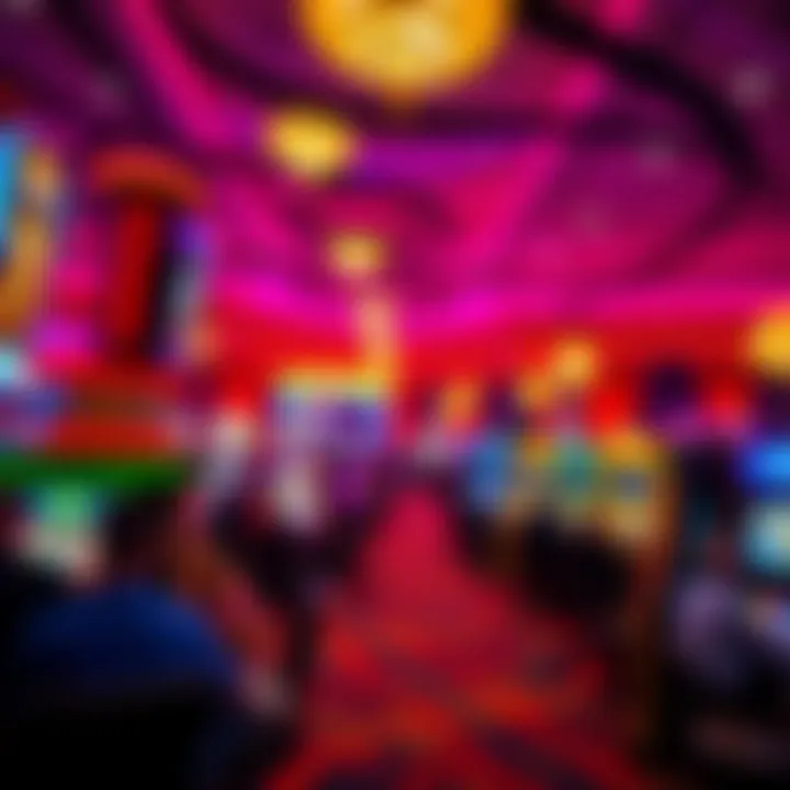Vibrancy of the Casino Experience A vibrant casino floor bustling with activity