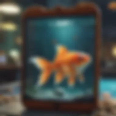 Concept art highlighting the design of the Goldfish Slot App