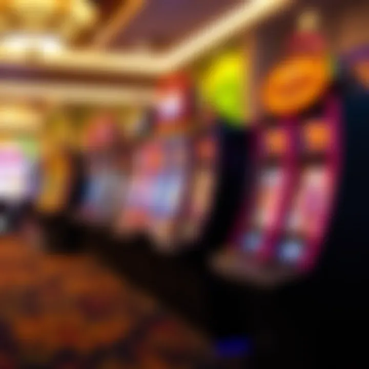 An array of slot machines in Goldies Casino, featuring vibrant graphics and enticing themes.